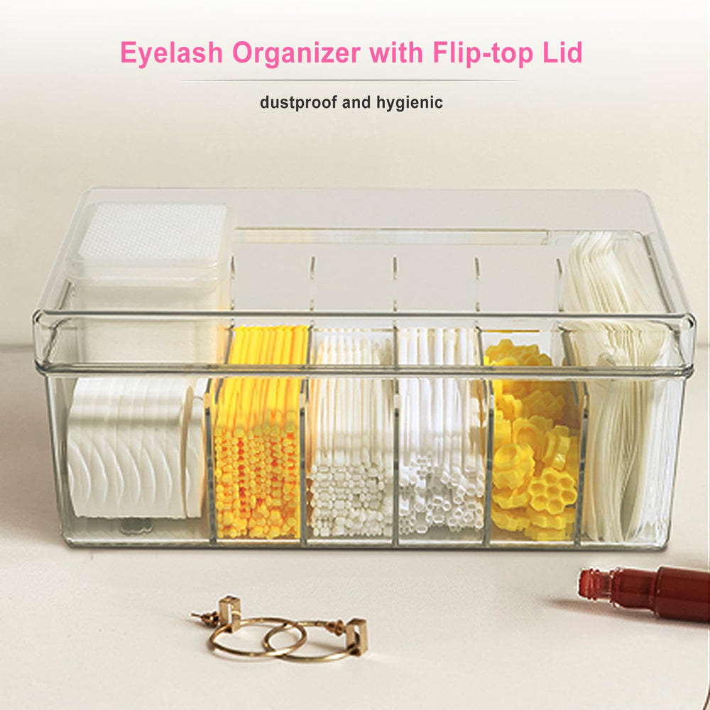 Samchilderlan filled with wands, adhesives and micro brushes for efficient workflow