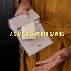 San Francisco Soap Company Bergamot & Cognac label detail highlighting fragrance and premium look