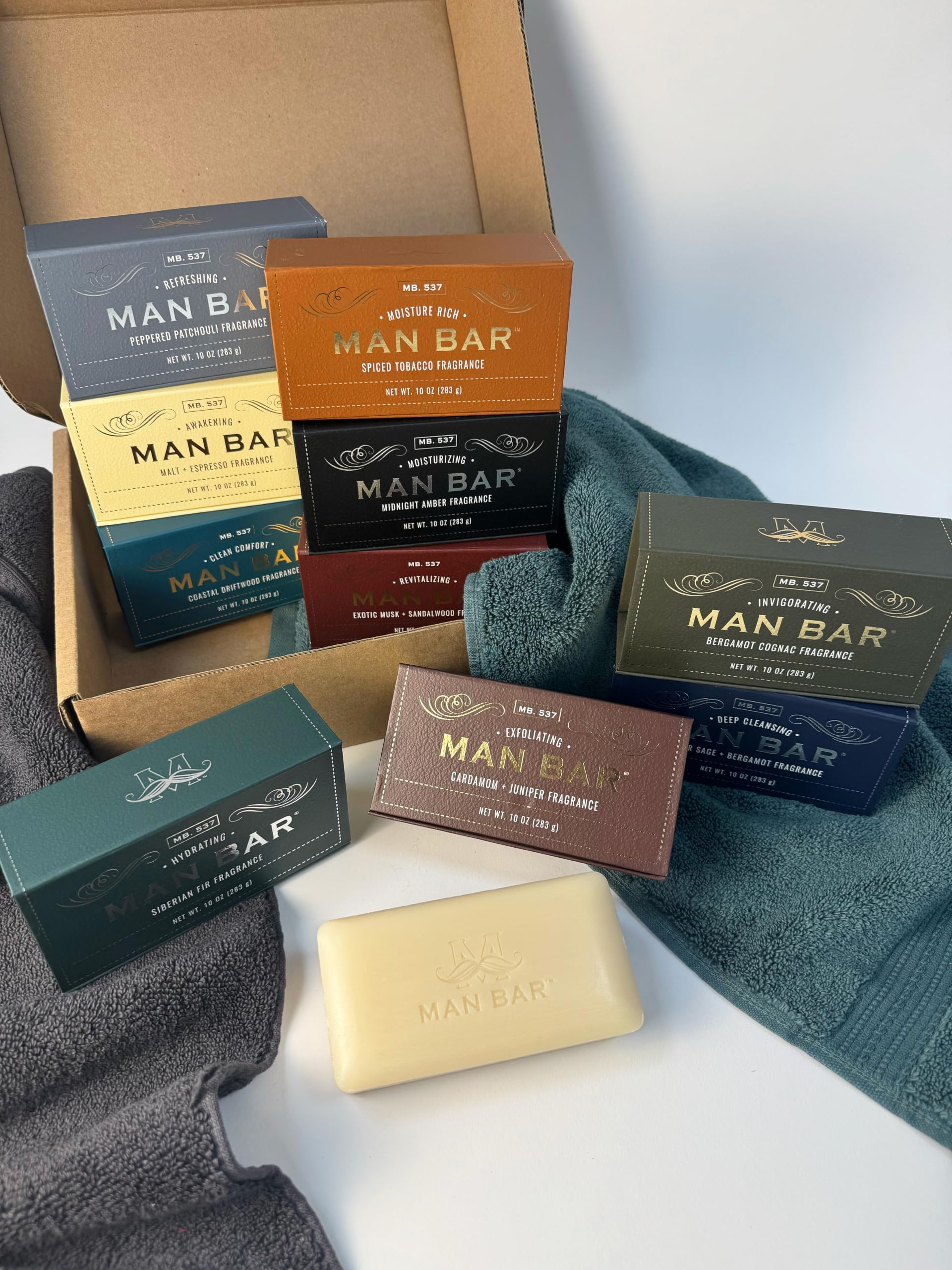 San Francisco Soap Company Midnight Amber bar seated in a Man Bar holder for convenience
