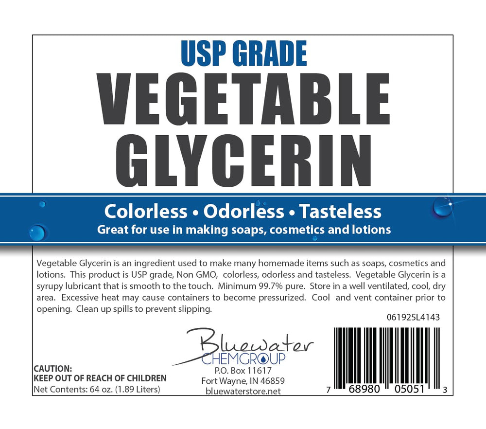 Sanco Industries glycerin bottle with certification documents showing quality assurance