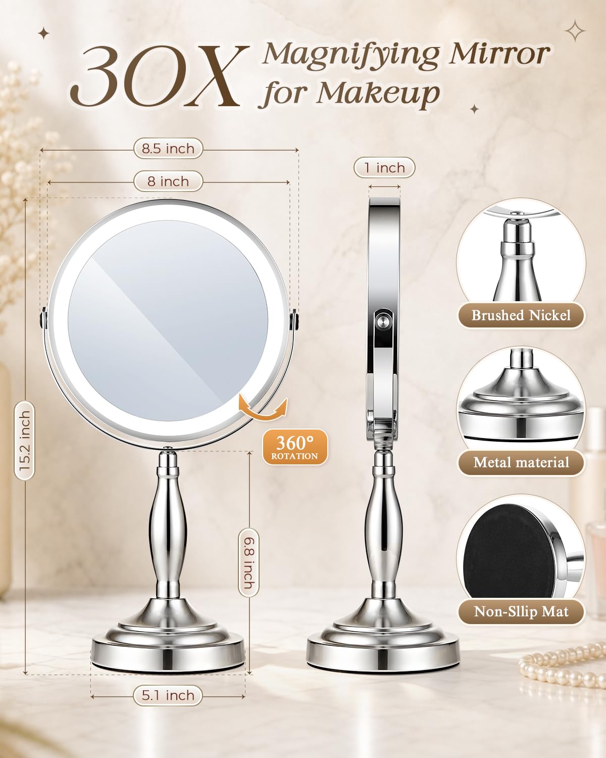 SANFANGIE in-use image of makeup application shows precise grooming benefit