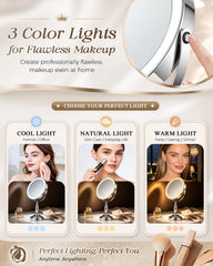SANFANGIE side touch control and LED ring show easy dimming benefit