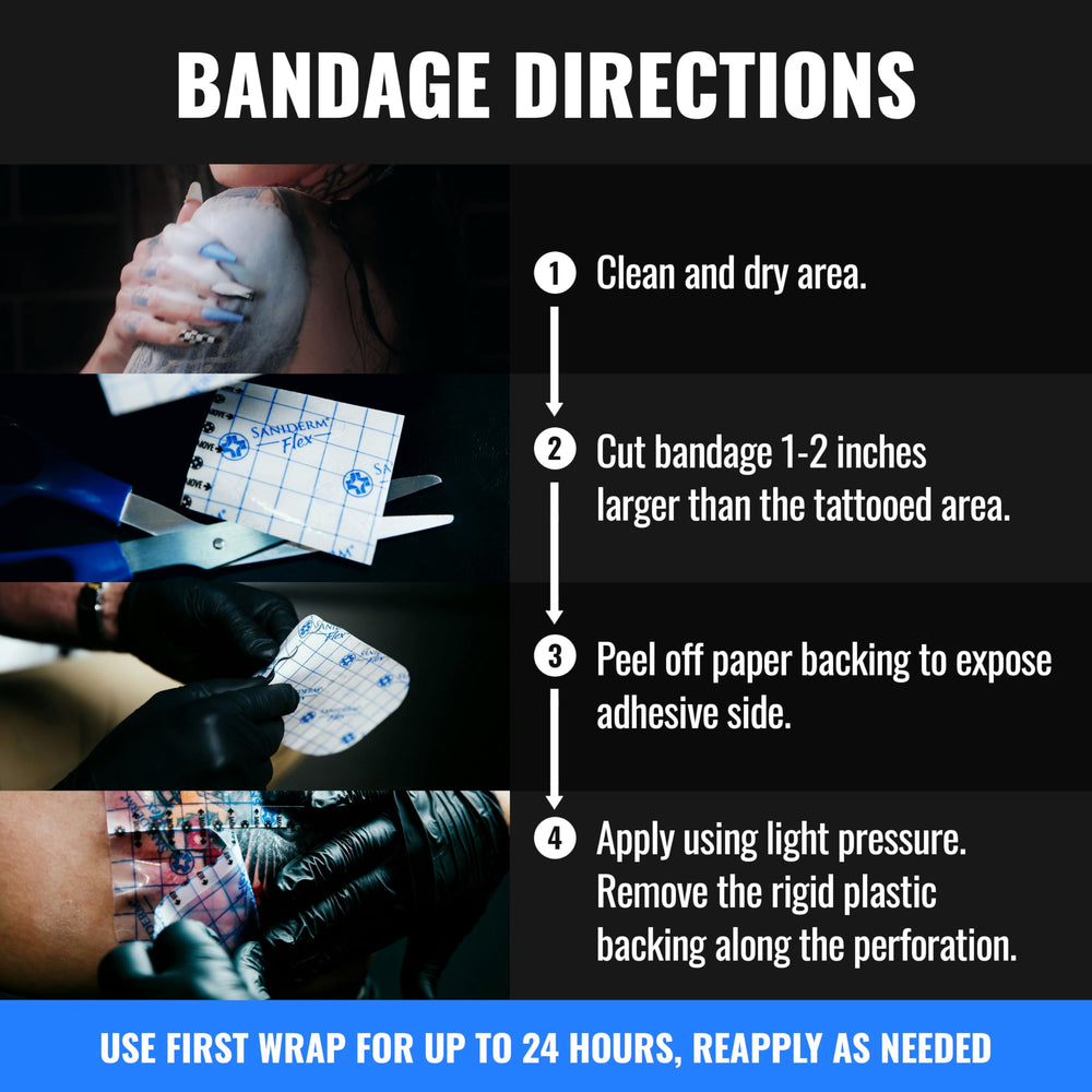 Saniderm Flex being peeled off gently showing easy removal benefit