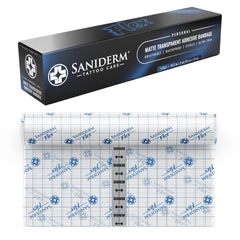 Saniderm Flex roll front view showing compact personal pack and easy dispensing