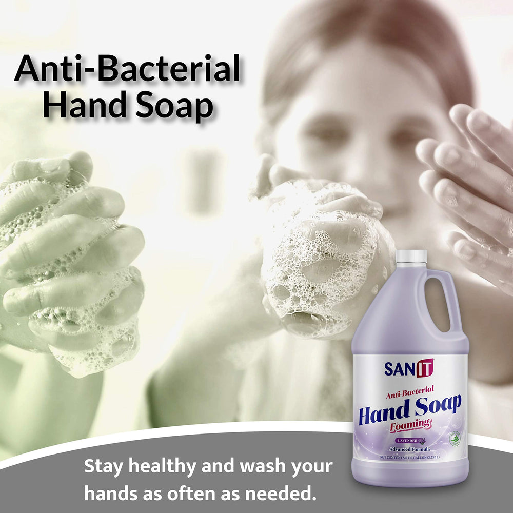 Sanit close-up of creamy foam texture delivering gentle hydration
