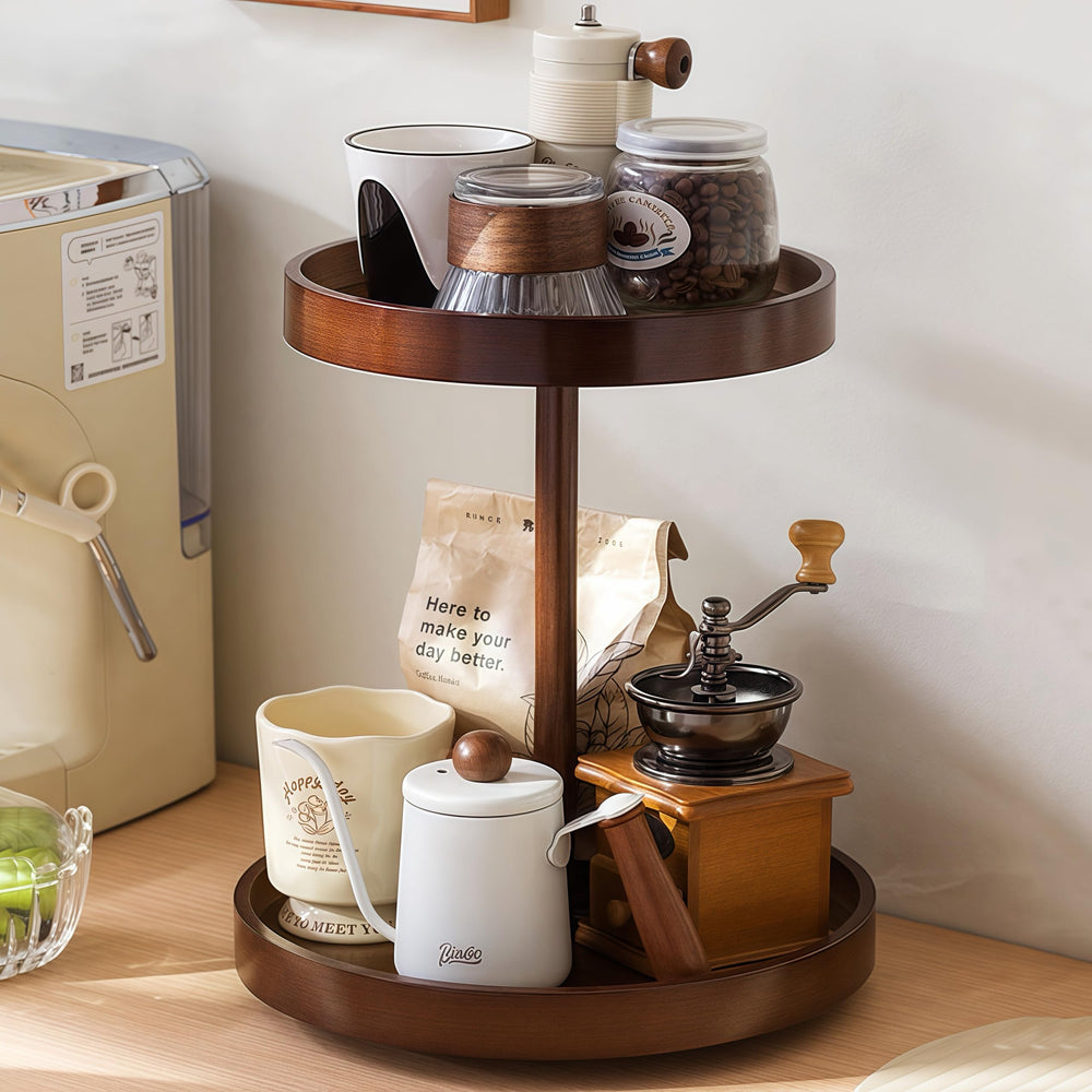 SANRETAHO styled on bathroom counter demonstrating tidy countertop and warm bamboo look