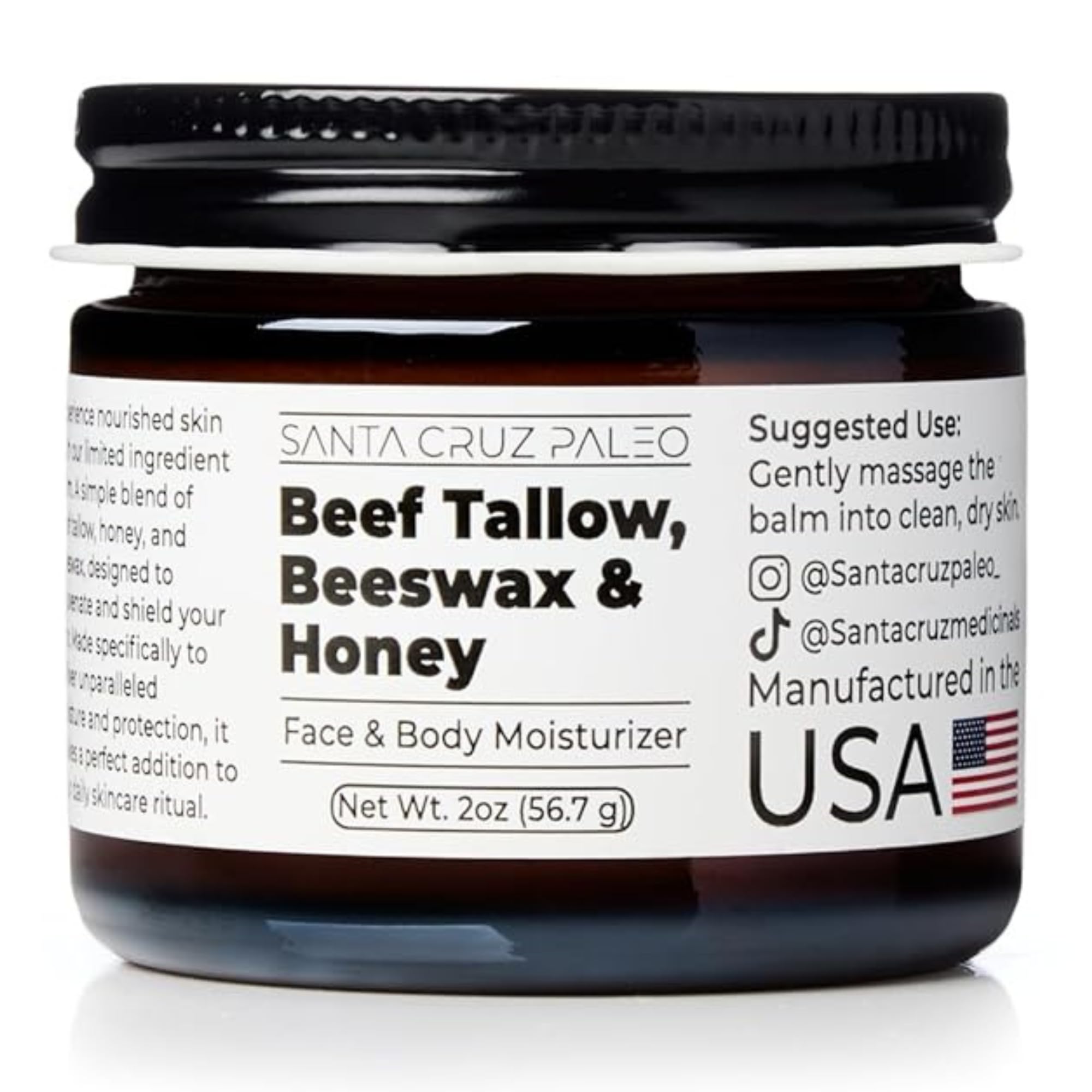 Santa Cruz Paleo front jar showing clean packaging and organic promise