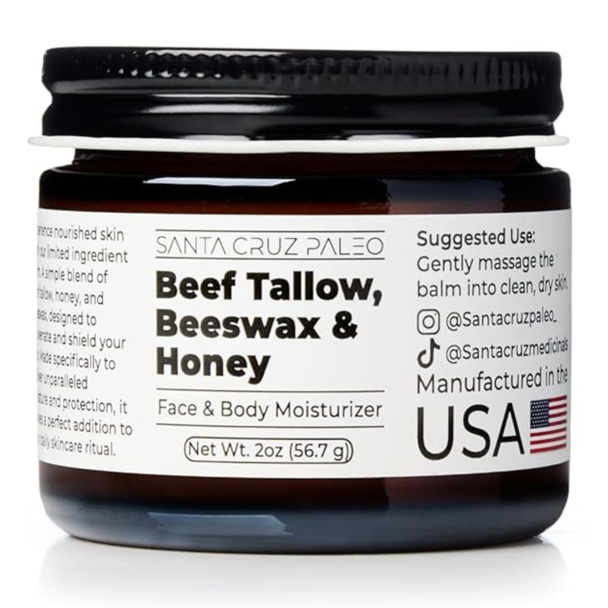 Santa Cruz Paleo front jar showing clean packaging and organic promise