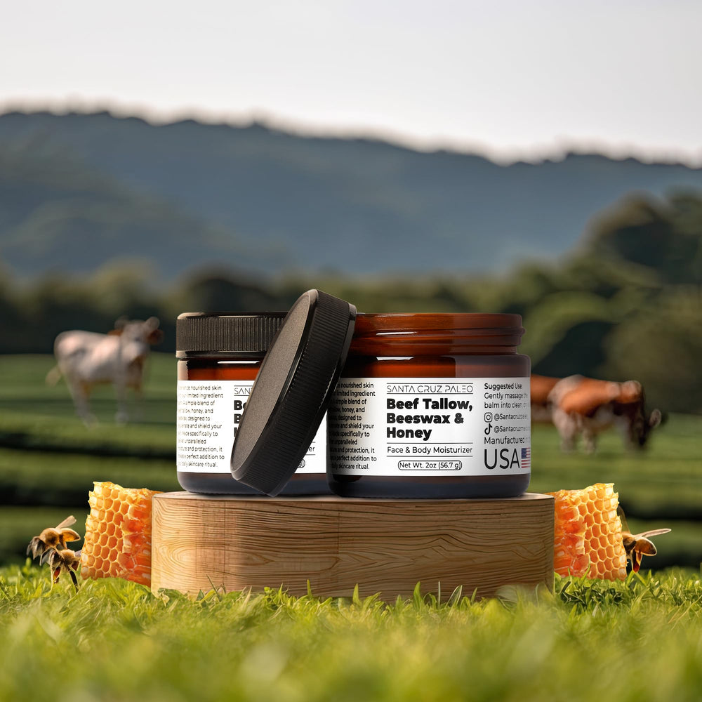 Santa Cruz Paleo open balm texture demonstrating smooth easy absorption
