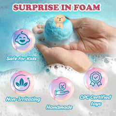 Santrela close-up of puppy toy emerging from bomb highlighting surprise play benefit