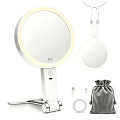 SANYCASA front view lit showing even LED lighting and true-color benefits