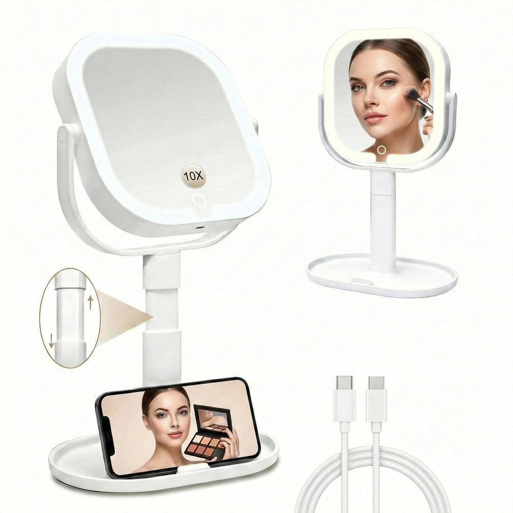 SANYCASA lifestyle on vanity in bedroom creating a polished morning routine