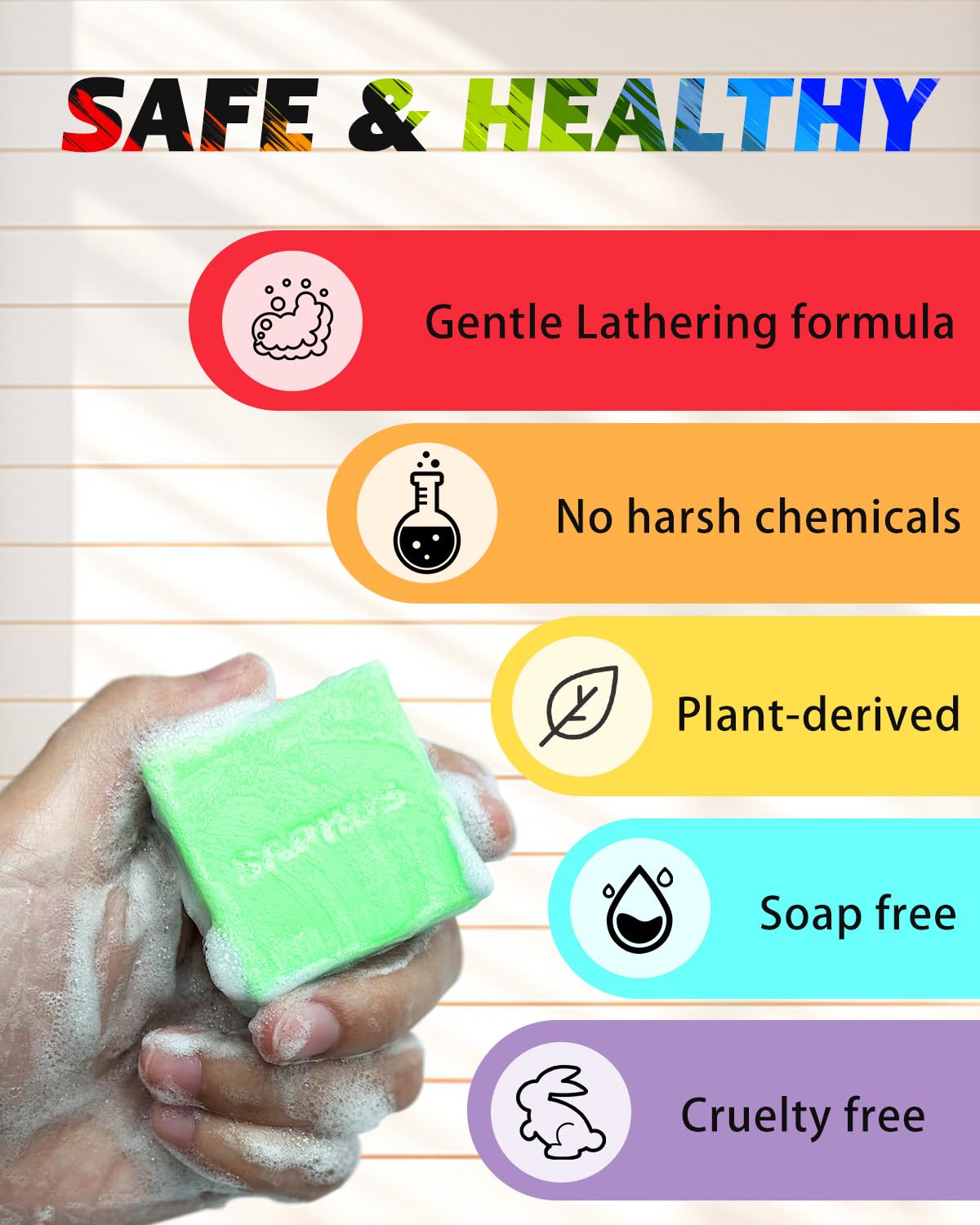 SAPHUS bars packed in travel pouch showing leak-free convenience and portability