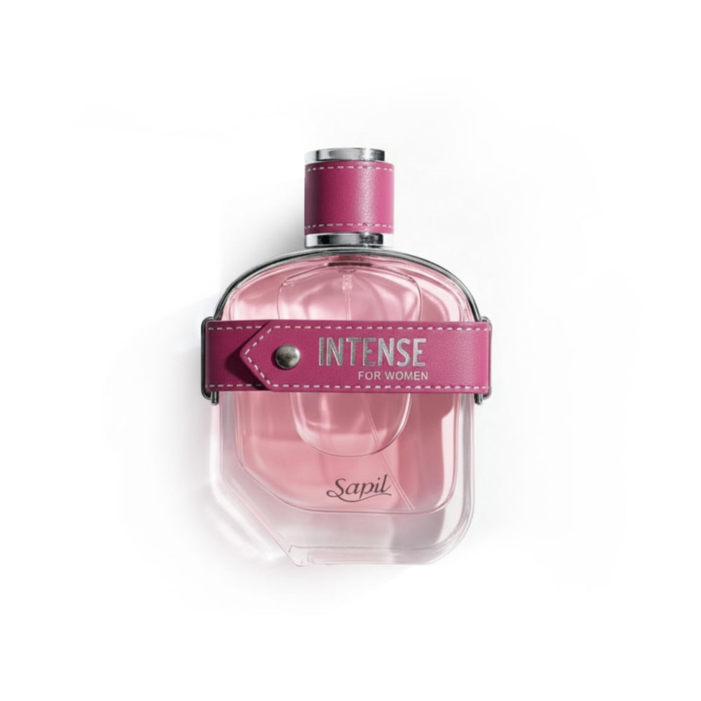 Sapil front bottle showing elegant packaging and confident floral presence
