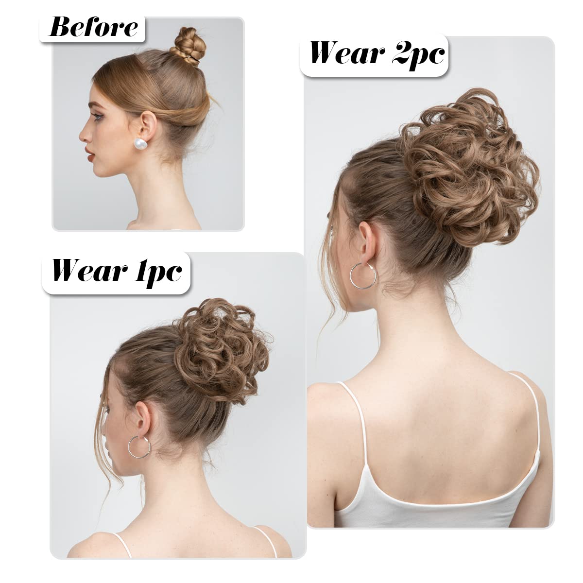SARLA bun next to hand showing scale and lightweight, comfortable fit