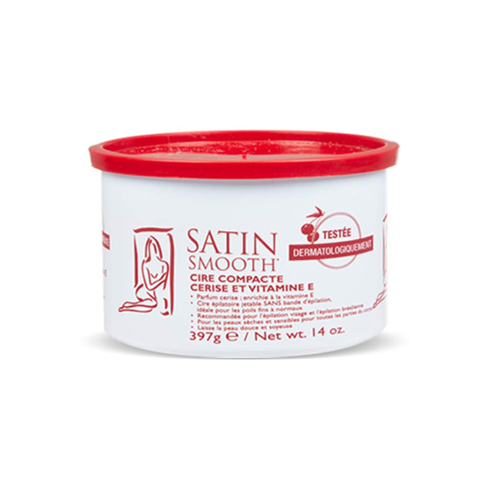 Satin Smooth front can showing product branding and size benefit quick identification