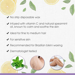 Satin Smooth wax application on bikini area illustrating gentle hair removal