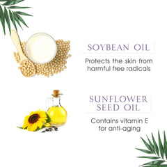 Satin Smooth close-up label highlighting azulene for soothing benefit