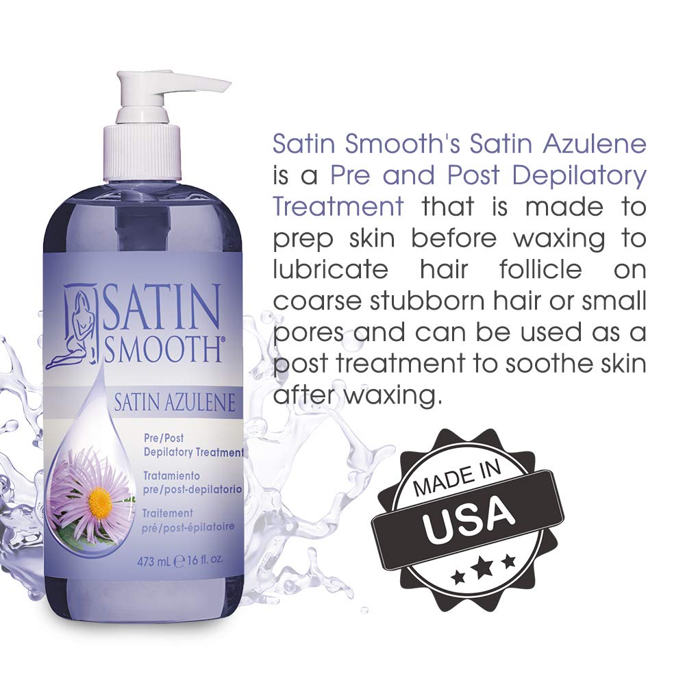 Satin Smooth in use prepping skin before waxing for gentler removal benefit