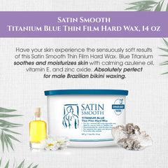 SATIN SMOOTH spatula applying thin film wax to skin for efficient, no-strip removal