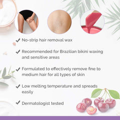 Satin Smooth wax used at bikini line illustrating precise coverage and gentleness