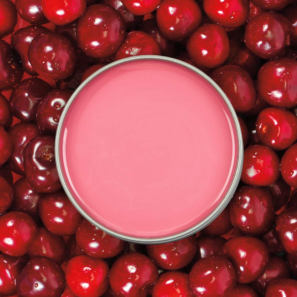 Satin Smooth ingredient label closeup highlighting cherry extract and vitamin E benefit