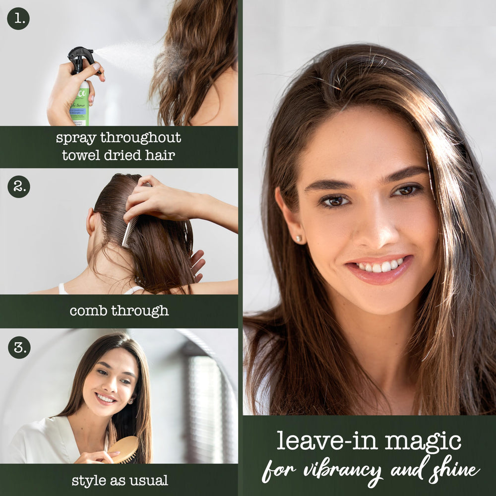 SAUCE BEAUTY before and after hair comparison showing improved smoothness