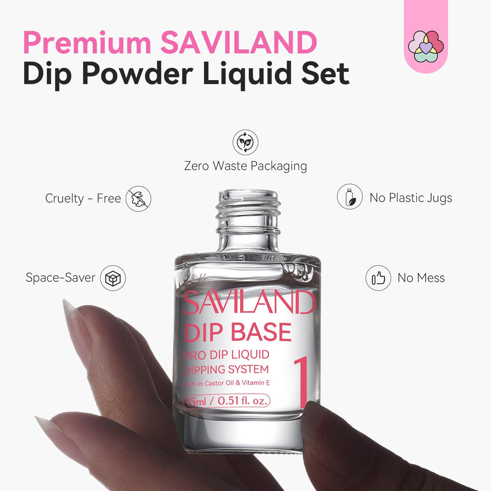SAVILAND bottle label close-up showing HEMA-free claim and ingredient clarity benefit