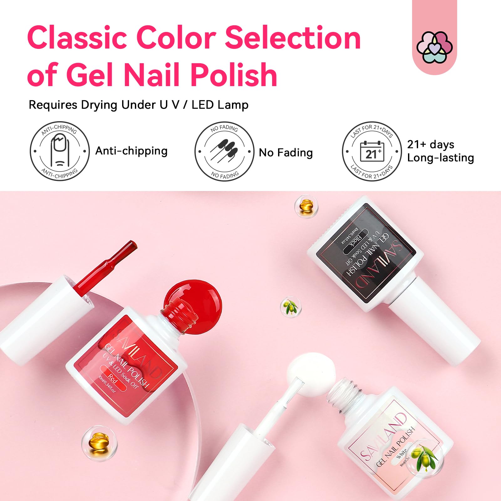SAVILAND nail brushes close-up highlighting professional bristles for precision