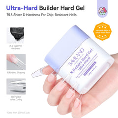 SAVILAND cured nails glossy finish demonstrating durable shine benefit