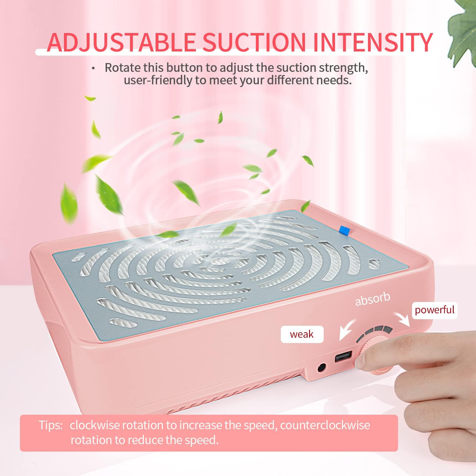 SAVILAND reusable filter pad close-up trapping nail dust effectively