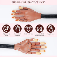 SAVILAND close-up of silicone-textured fingers for lifelike filing and grip benefits