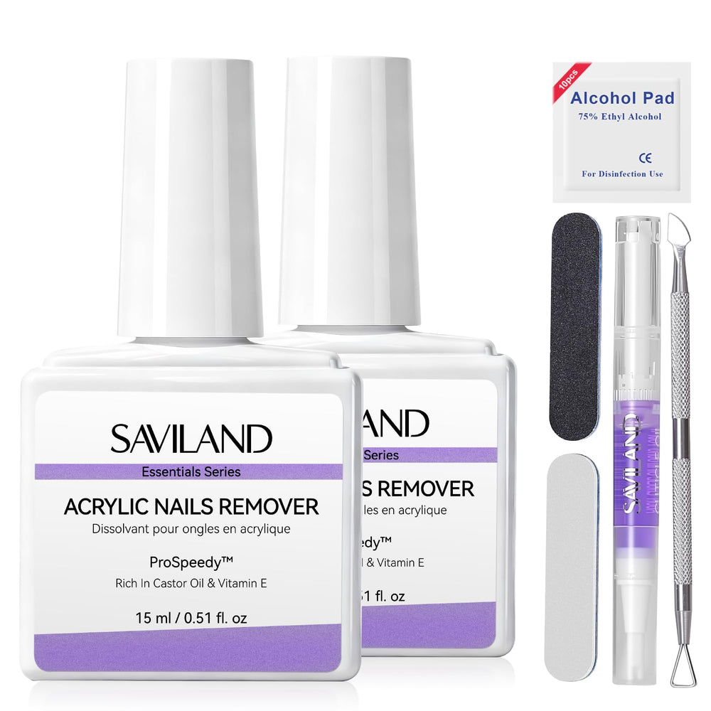 SAVILAND front packaging showing complete remover kit and benefits