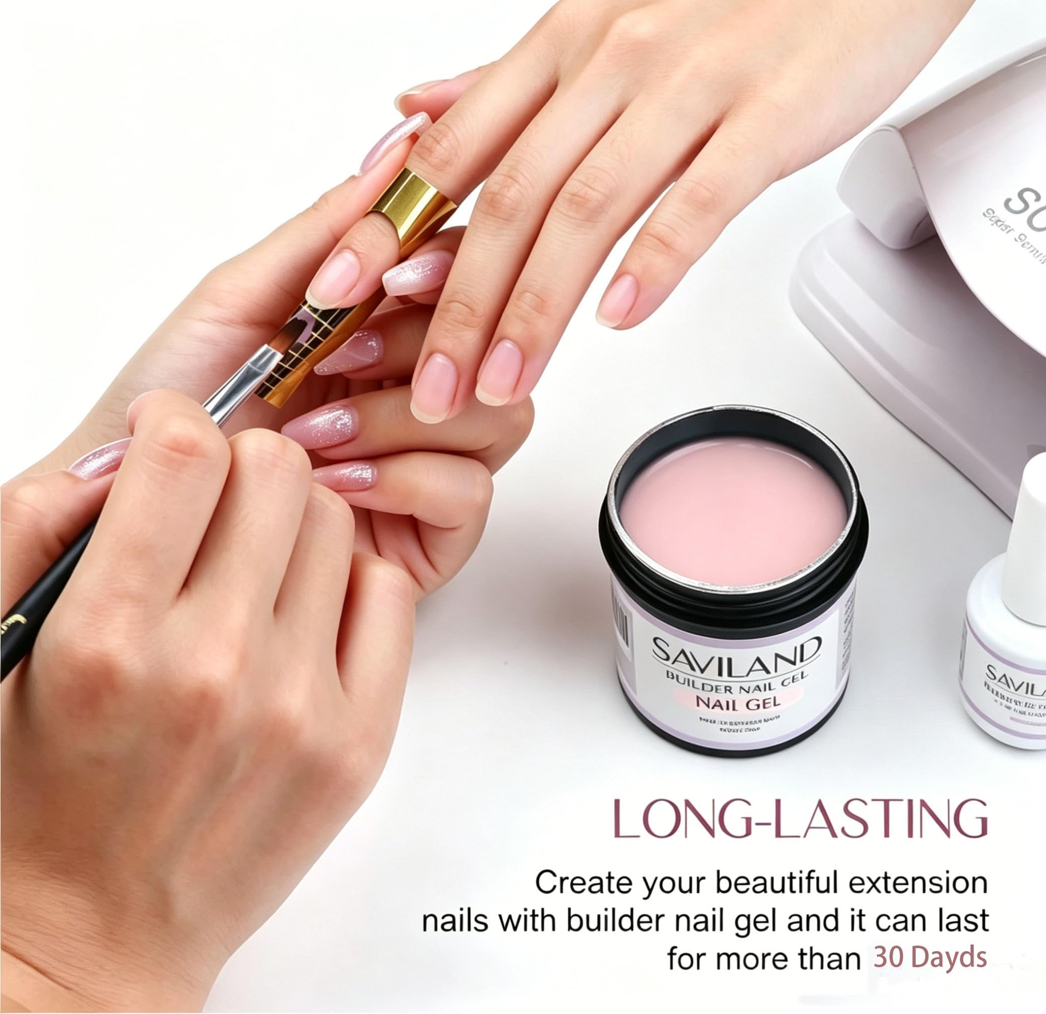 SAVILAND gel in salon setting with tools, ideal for professional use