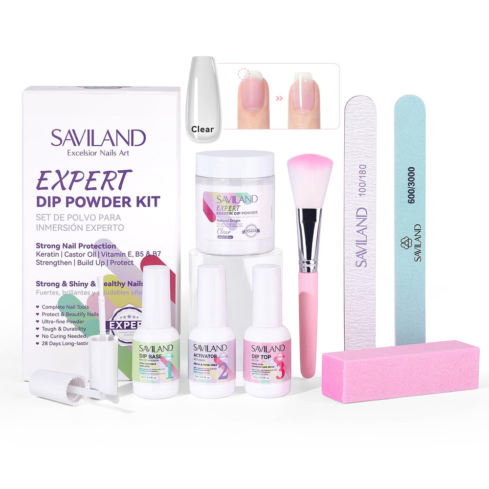 SAVILAND open box with components in lifestyle scene for organized salon-ready storage