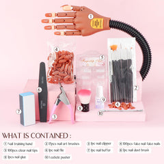 SAVILAND array of replaceable nail tips demonstrating variety and quick-change benefit
