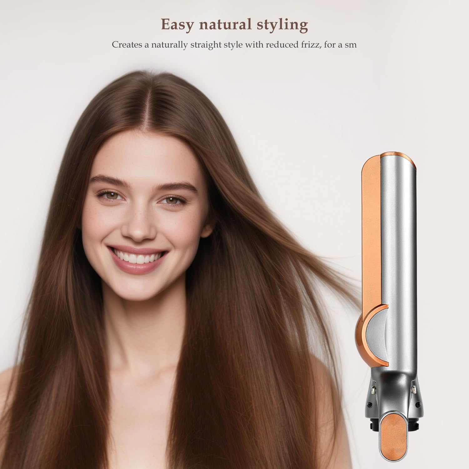 SAZIKA airflow attachment side profile highlighting angled airflow for reduced frizz