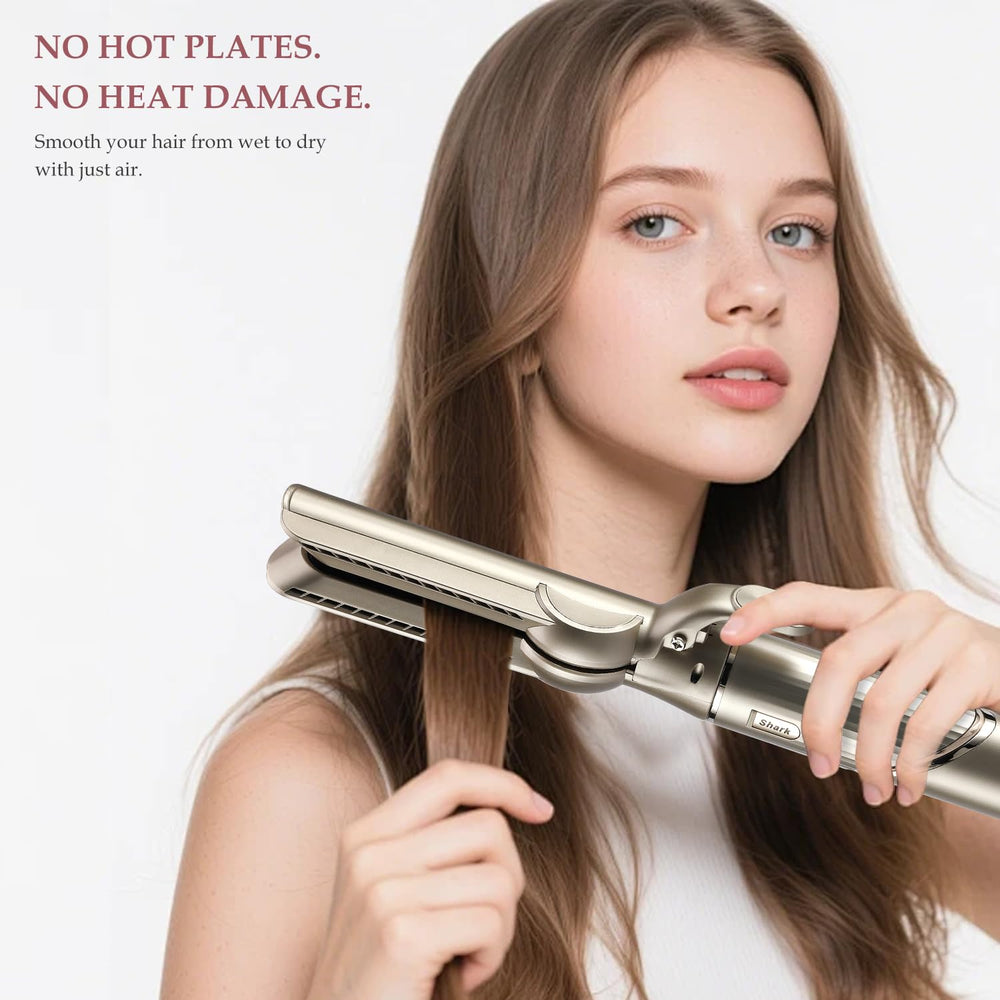 SAZIKA attachment in use on damp hair delivering faster drying and frizz reduction