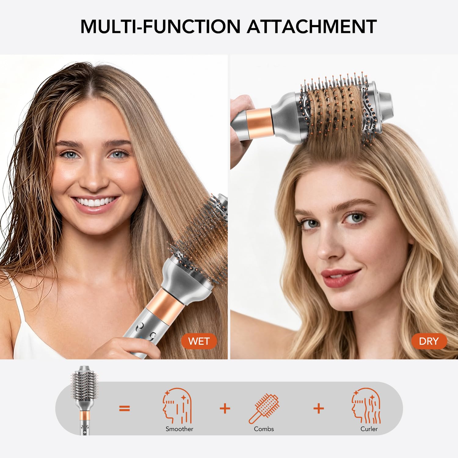 SAZIKA finished voluminous hairstyle showcasing salon-like body