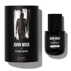 Scentbird John Wick close-up of bottle texture highlighting precise craftsmanship