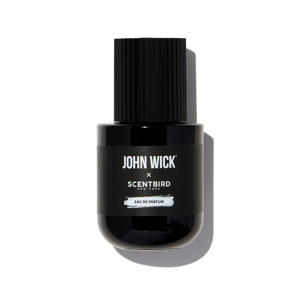 Scentbird John Wick front bottle view showing compact 20ml design and bold label