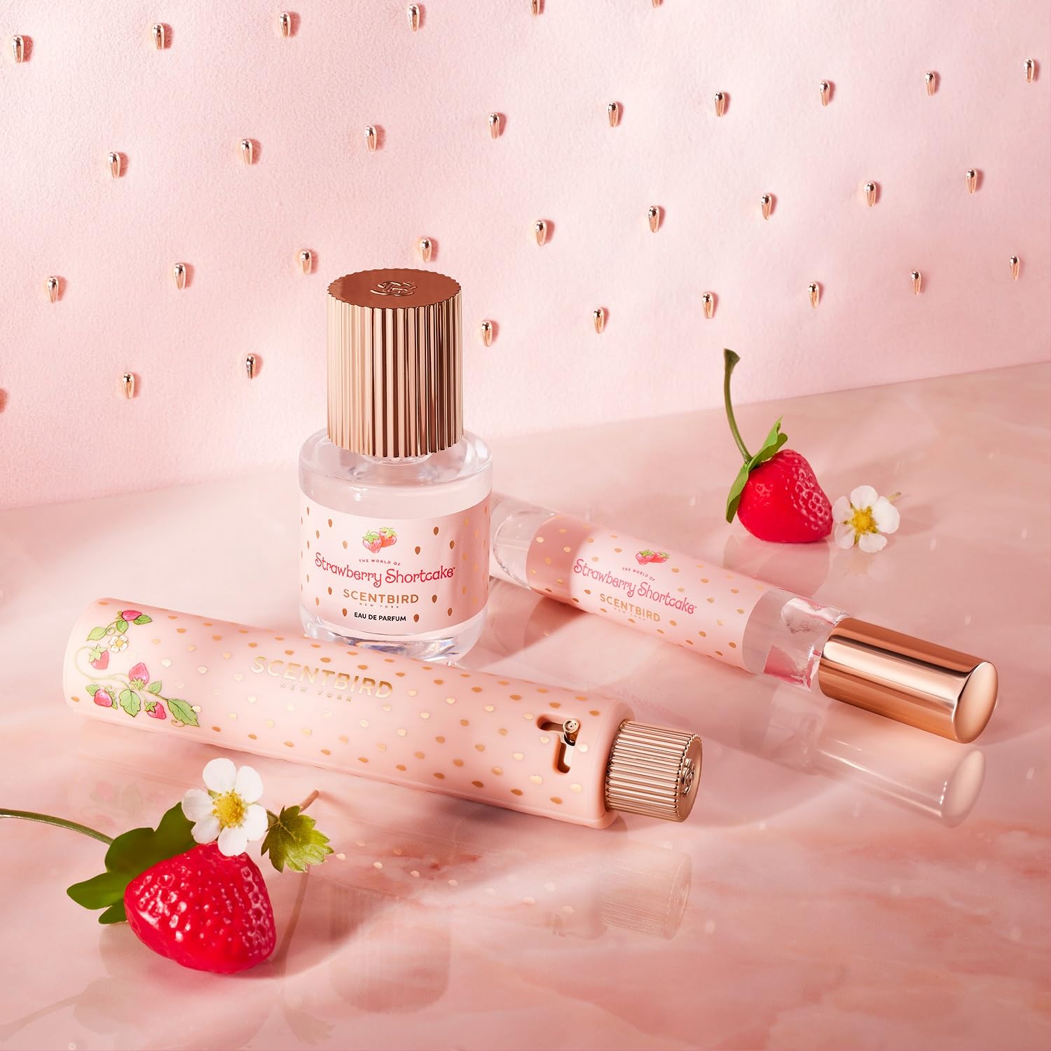 Scentbird bottle styled at a brunch table suggesting daytime, casual wearability