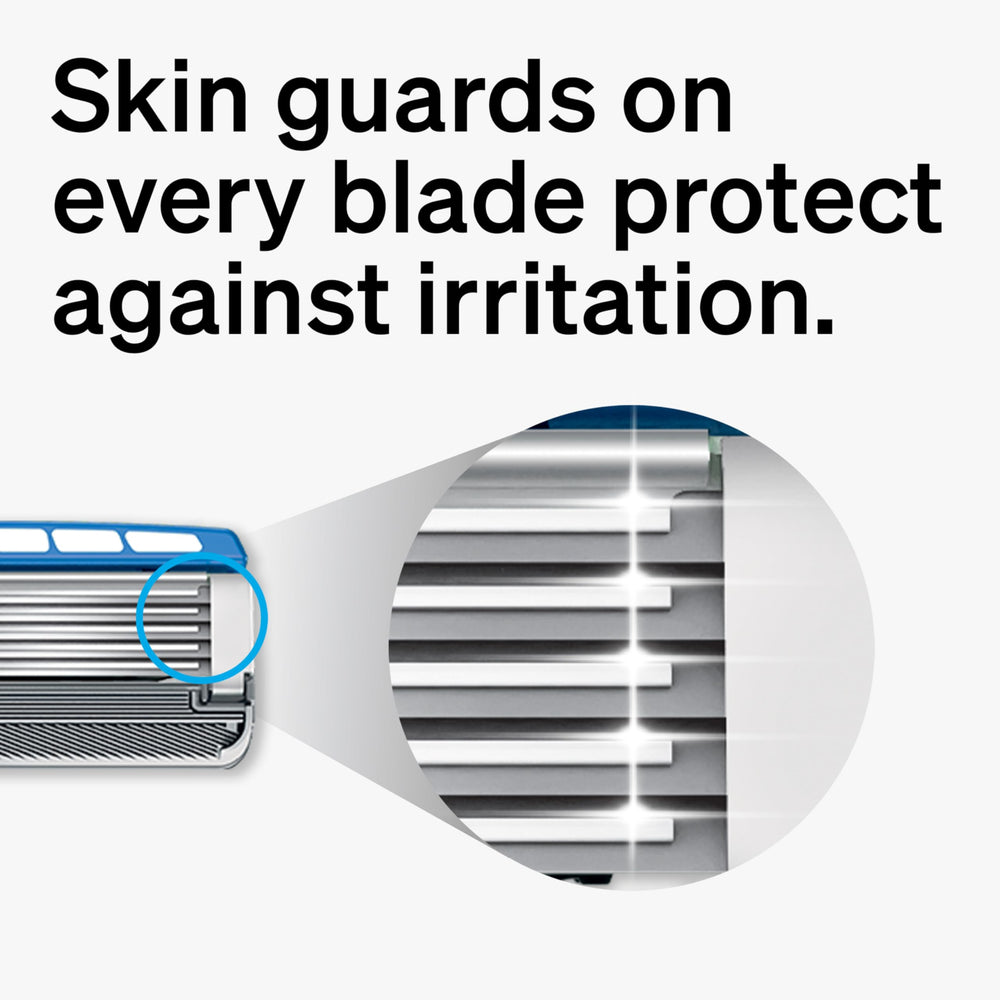Schick Hydro handle profile demonstrating shock-absorb grip for controlled pressure