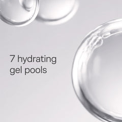 Schick Hydro gel pools macro showing aloe hydration benefits