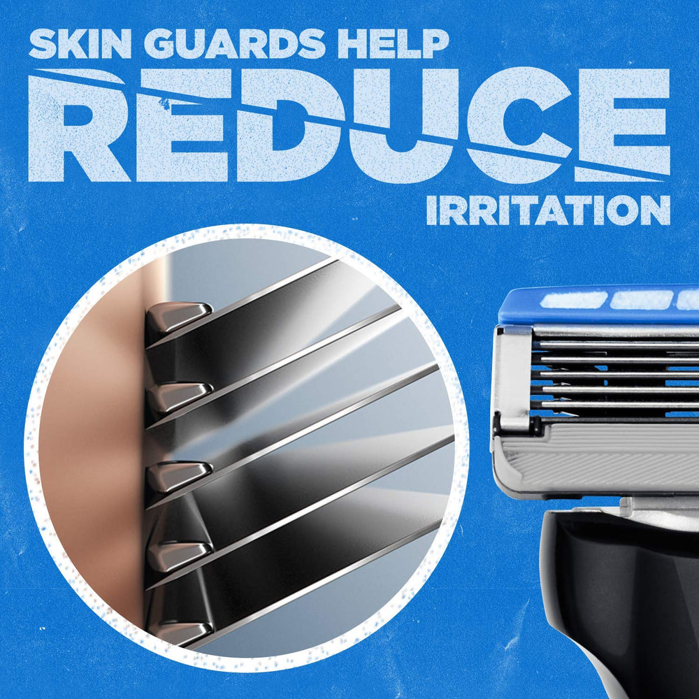 Schick Hydro gel reservoir detail demonstrating long-lasting hydration