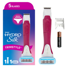 Schick Hydro Silk TrimStyle front view showing 2-in-1 design and easy control