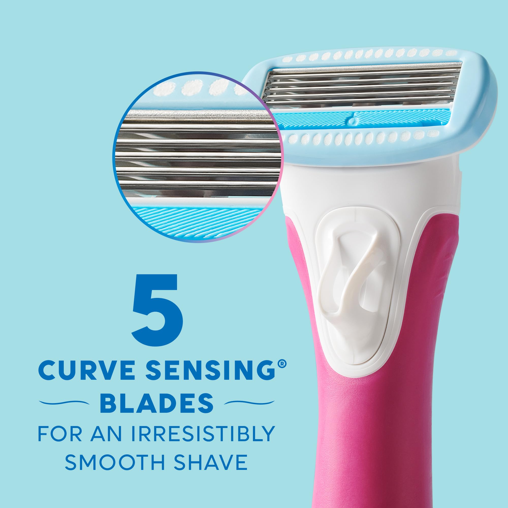 Schick Hydro Silk three refill cartridges displayed for extended shaving convenience