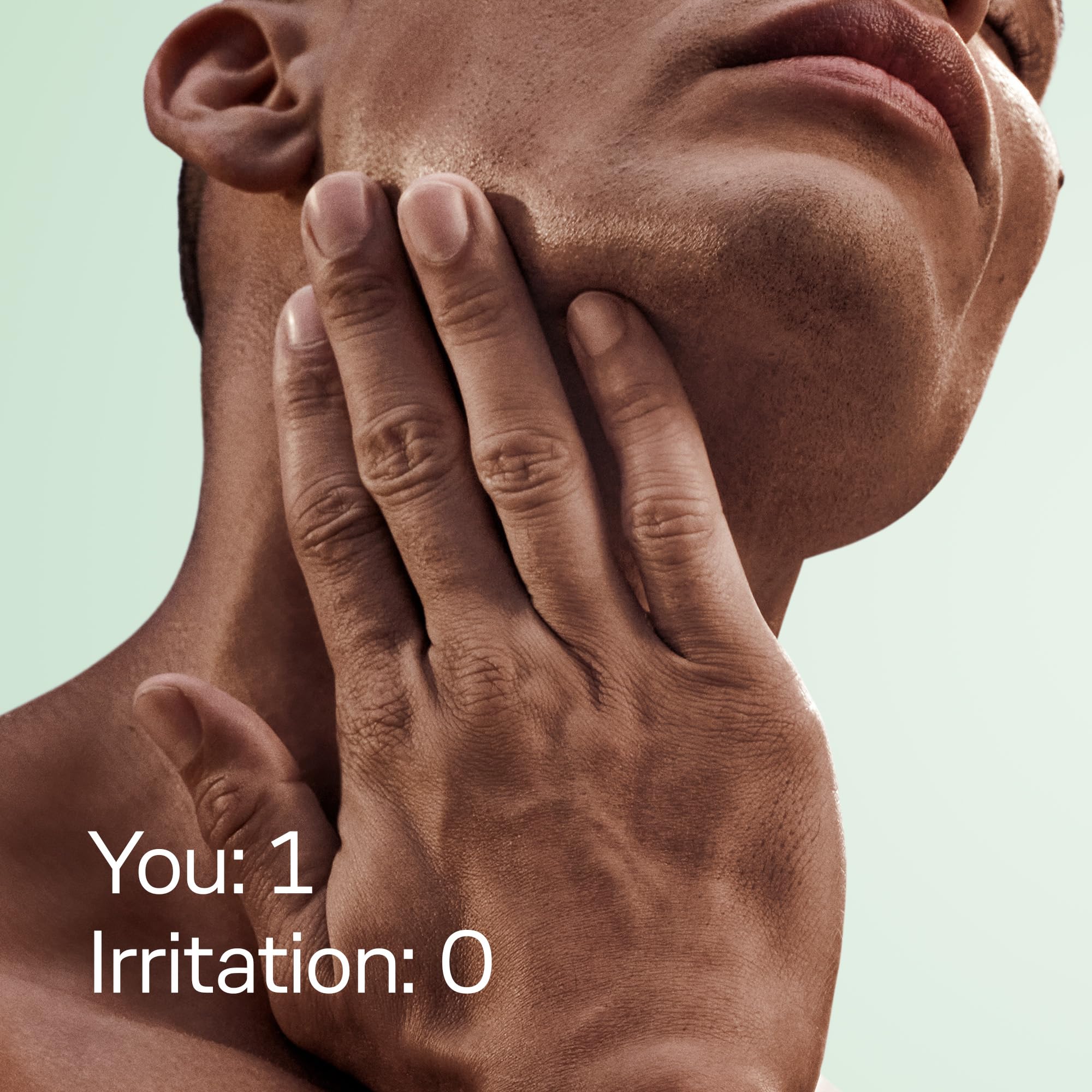 Schick Xtreme3 in use shaving jawline for smooth result