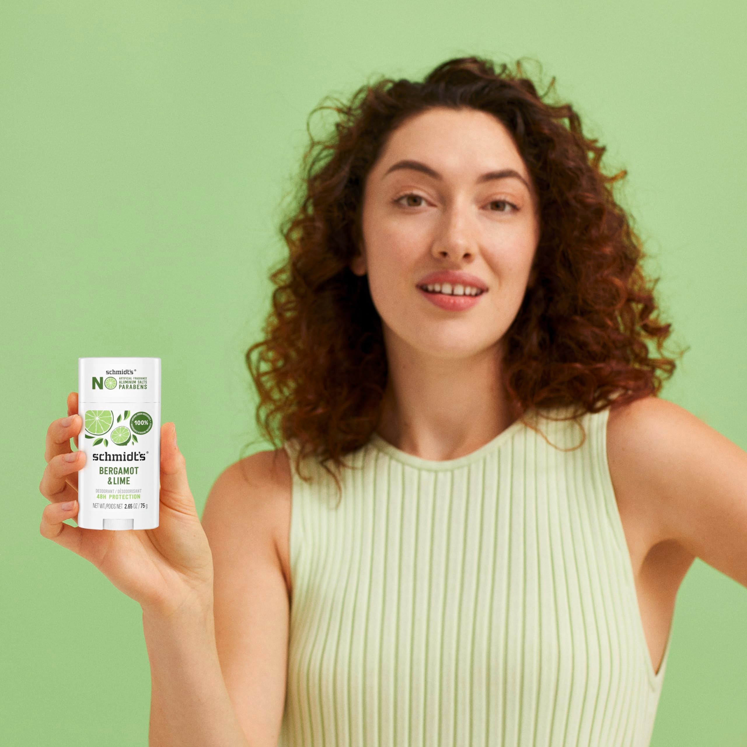 Schmidt's application demo on dry skin, easy one to two swipe use
