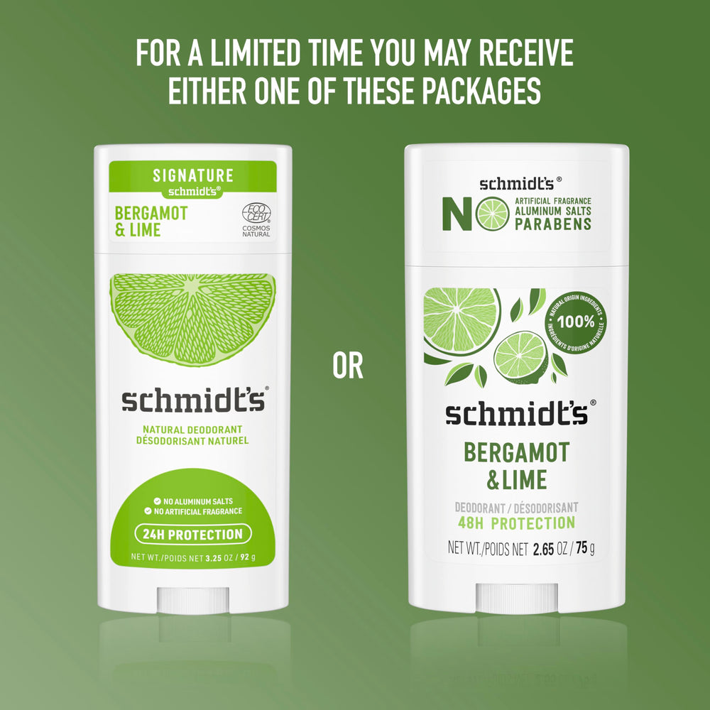Schmidt's ingredients label showing botanicals and magnesium, transparent formulation